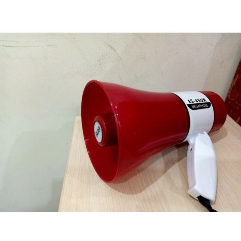 MEGAPHONE PENGERAS SUARA  RS-45UR EALSEM +BATERAI CHARGE+TEMPAT CHARGE RESMI