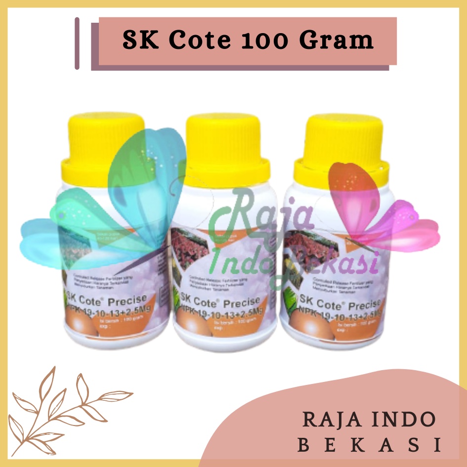 Ori SK Cote Precise 100 Gram NPK 19-10-13 Pupuk Durian Fungsi Mirip Osmocote Dakastar 17-11-10 17 11 10 Pupuk Sk Kote Premium Tanaman Hias Aglaonema Monstera Aglo Slow Release