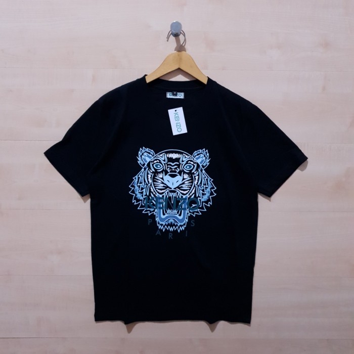 KAOS T SHIRT KENZO TIGER NABLUE TEE BLACK - M