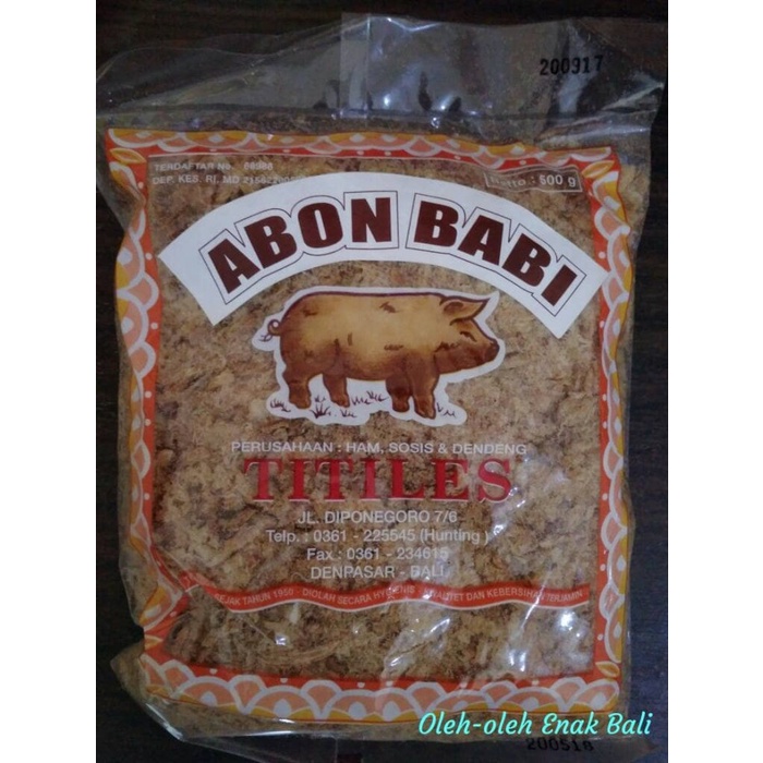 

✨COD✨ Abon Babi Titiles 500gr