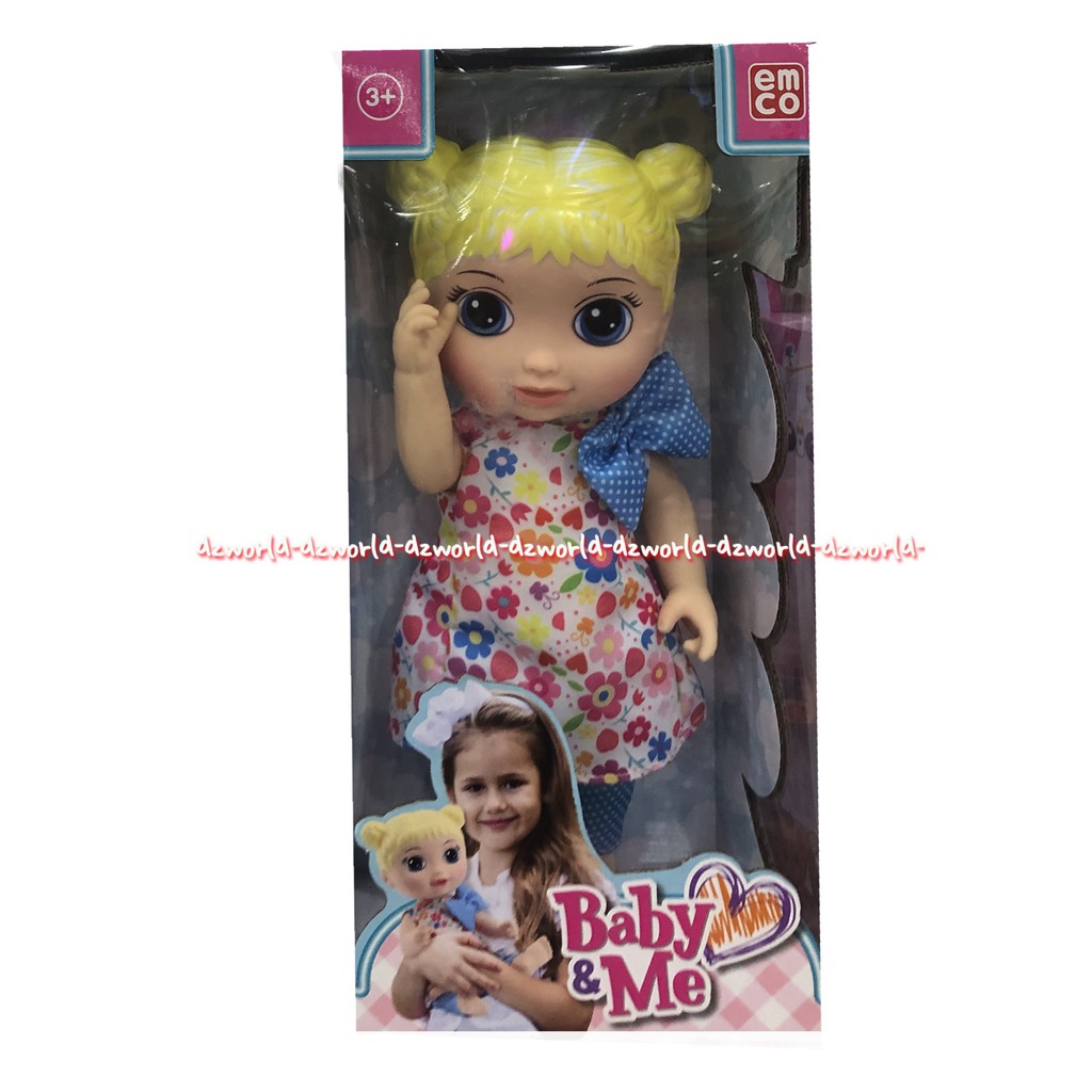 Emily Baby &amp; Me Mainan Boneka Emco Rambut Kuning Blonde Pirang