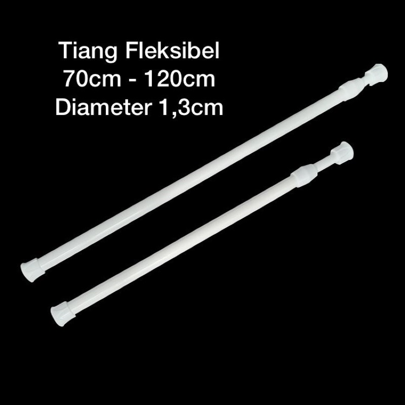 70-120cm Pipa Ajaib Gorden Kolong Dapur/ Tirai Flexible/ Tongkat Gorden Tirai/ tiang fleksibel , pipa tiang tingkat fleksibel gorden/ tiang serbaguna/ tiang ajaib