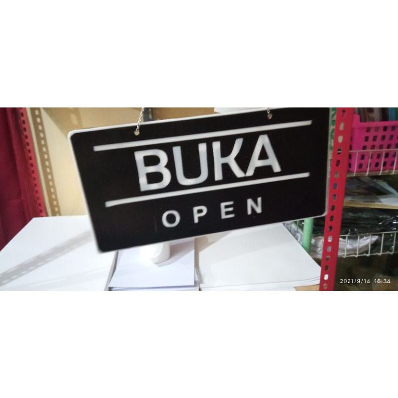 TERMURAH. TULISAN AKRILIK BUKA TUTUP, AKRILIK CUSTOM, TULISAN BUKA TUTUP ( CUSTOM BEBAS)