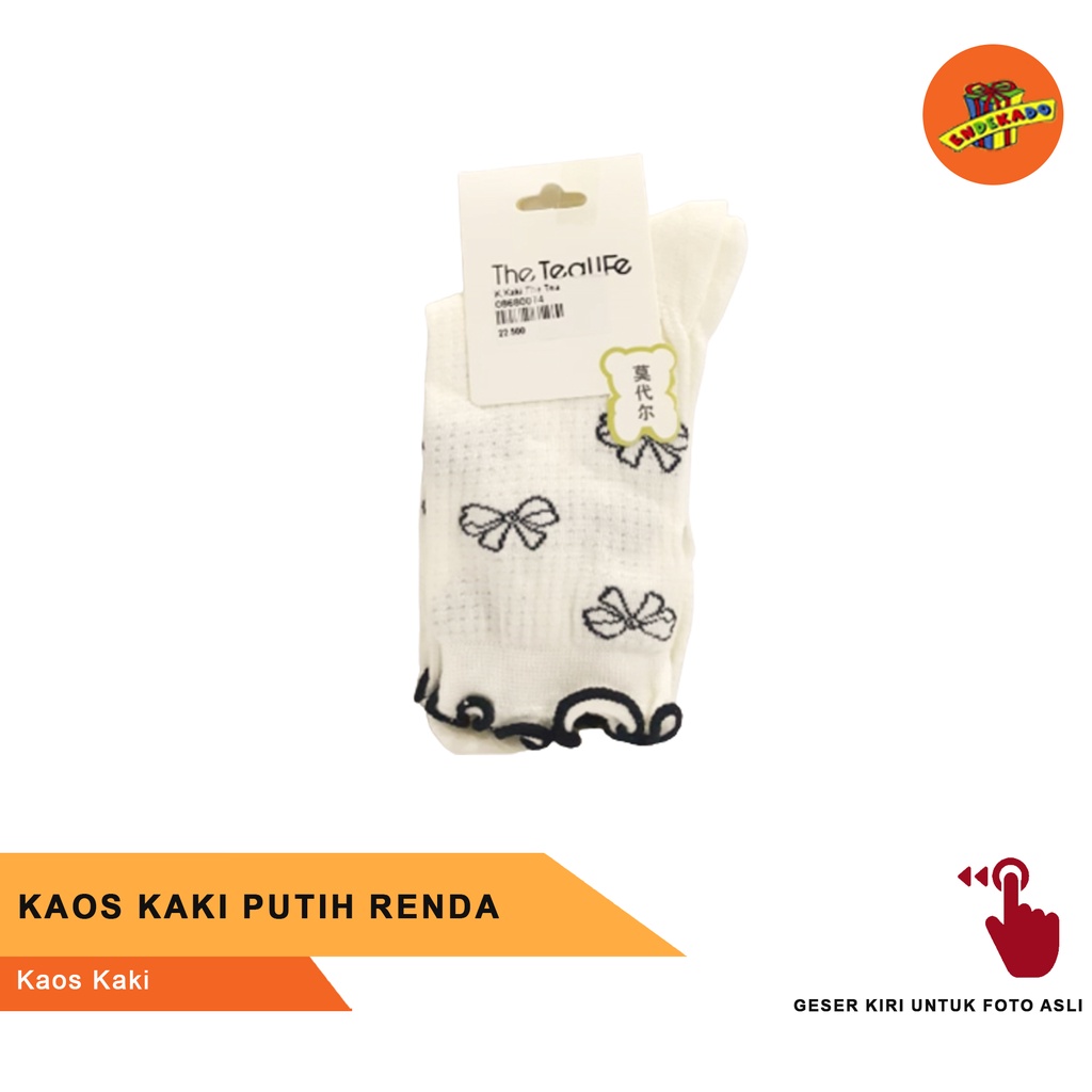 KAOS KAKI PUTIH RENDA - Kaos Kaki