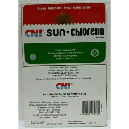 Sun Chlorella CNI isi 300 tablet