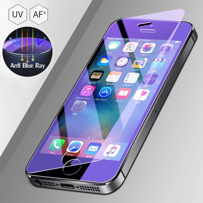 2in1 TEMPERED GLASS ANTI BLUE LIGHT IPHONE 6 6PLUS - TG ANTI GORES RADIASI APPLE 6 PLUS FULL SCREEN