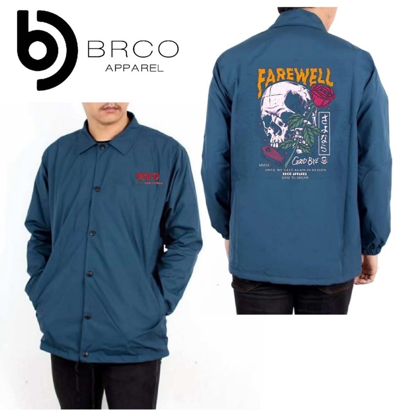 (BISA COD)JAKET COACH BRCO ORGINAL ANTI AIR PREMIUM