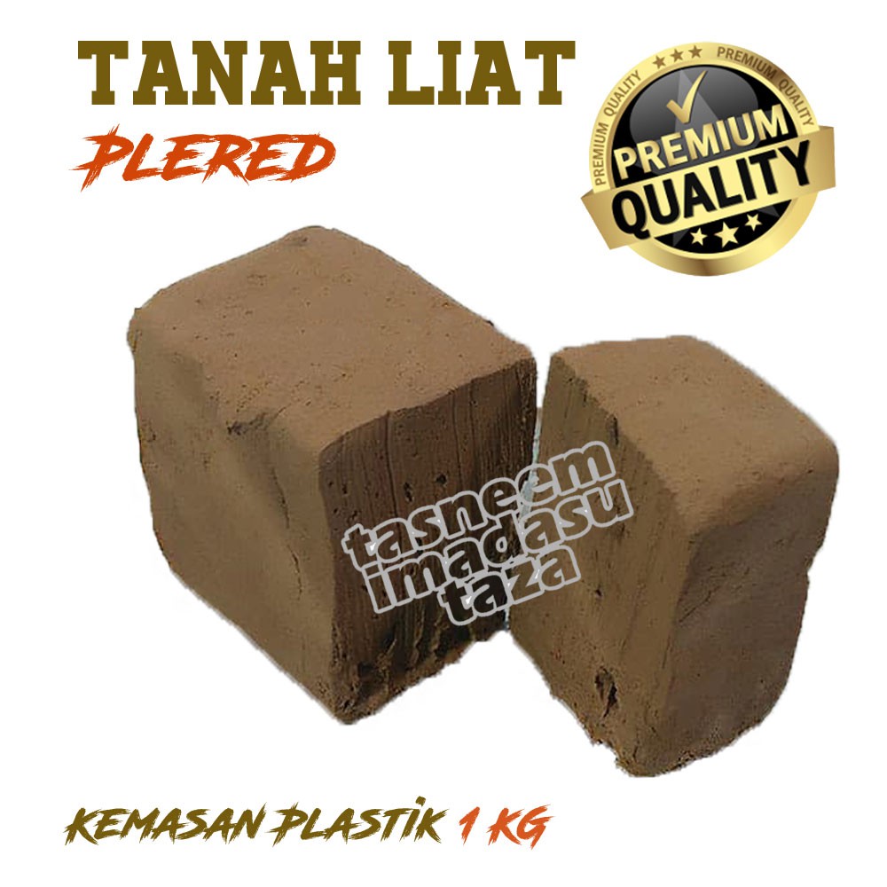 Tanah Liat PLERED  Kualitas SUPER CLAY 1 KG Prakarya 