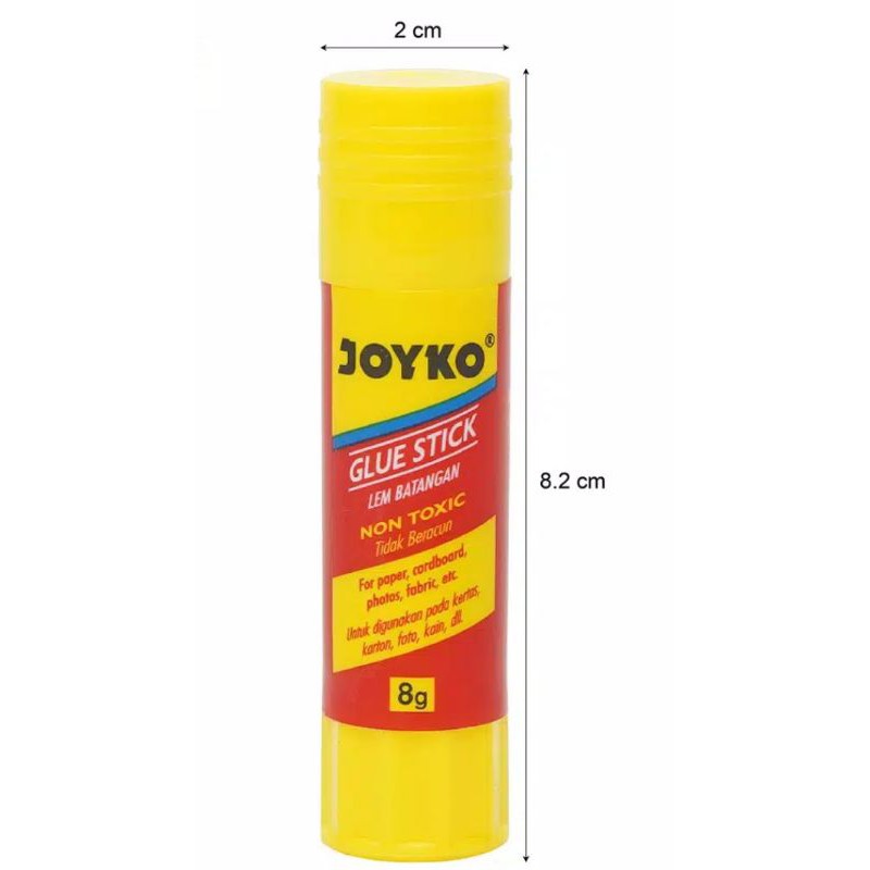 Lem Stik/Glue Stick Joyko GS-09 8 Gram Grosir (1 Lusin)