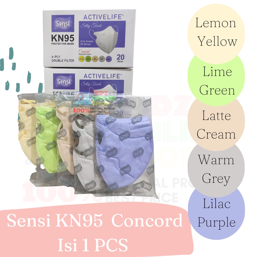 Masker Sensi KN95 Concord Isi 1 PCS