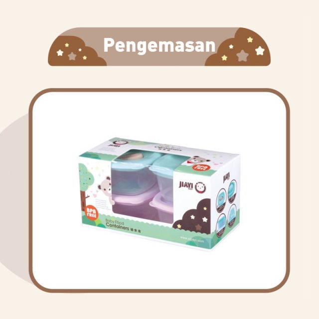 BABY FOOD CONTAINER WADAH MPASI BAYI | MICROWAVE &amp; STERILIZER SAVE | BPA FREE KEDAP DAN ANTI BOCOR