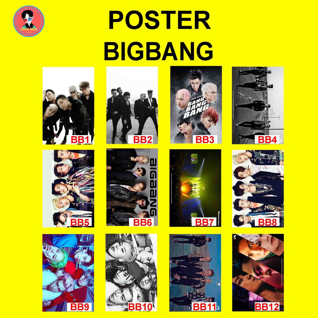 POSTER BIGBANG GD GDRAGON TOP TAEYANG DAESUNG SEUNGRI