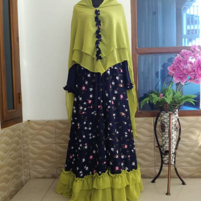 Gamis Monalisa lime
