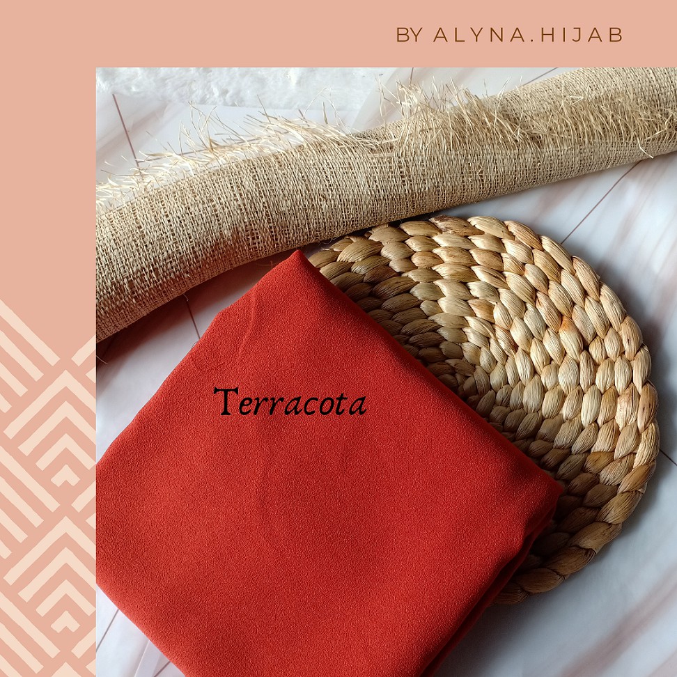 Khimar Diamond Ped /hijab syar'i / terbaru / bergo-Terracota