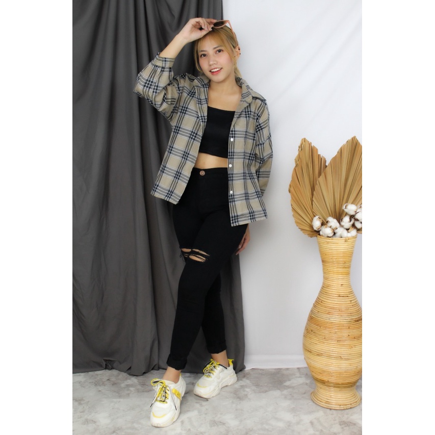 RX Fashion - Kemeja Oversize Oslin Anggita / Kemeja Osaka -BN-6