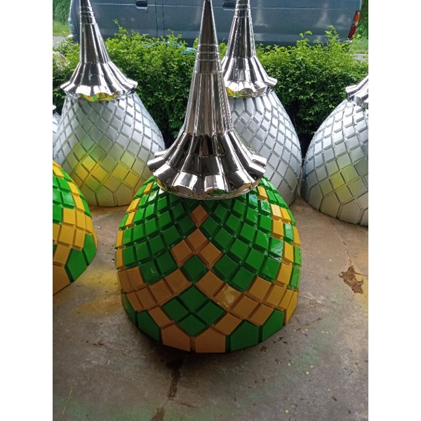 KUBAH MASJID UKURAN 1mtr MOTIF PANEL