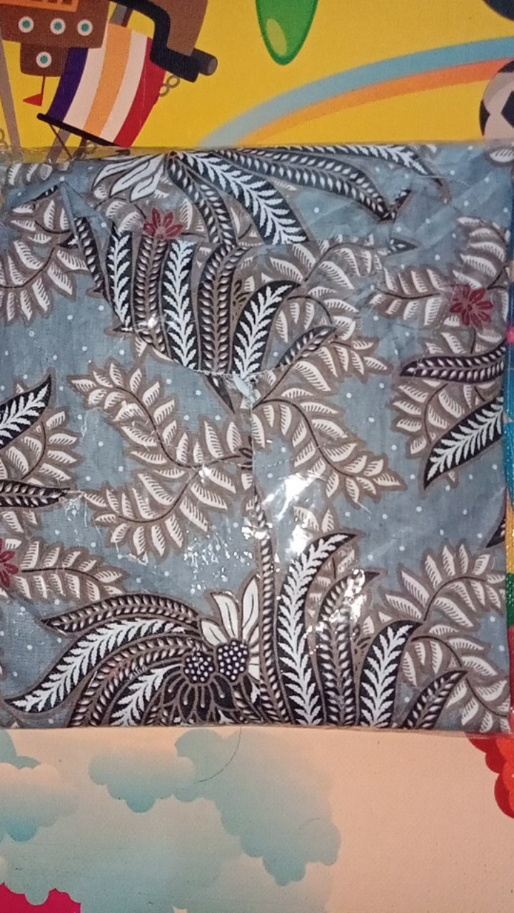 Tey-17 Batik Wanita Asj Sa Hrb026 Kenongo Kemeja Tosca Pendek