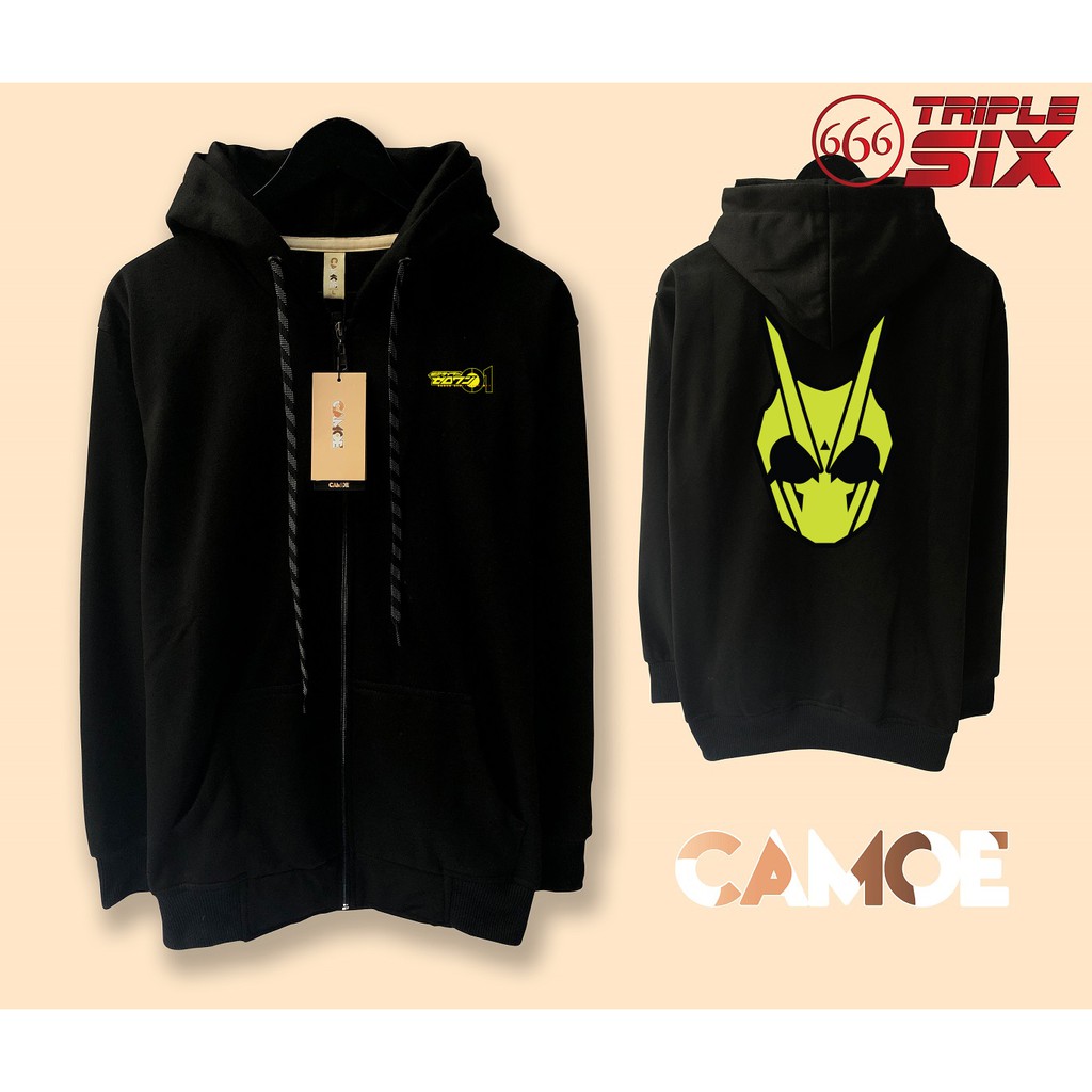 Jaket Hoodie zipper Kamen Rider 01 Zero one