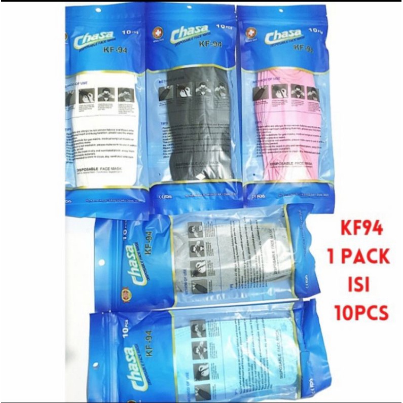 Masker KF94 emboss chasa isi 10pcs