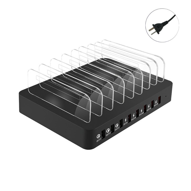 Zzz Charging Station 8 Port USB + QC3.0 Untuk Smartphone