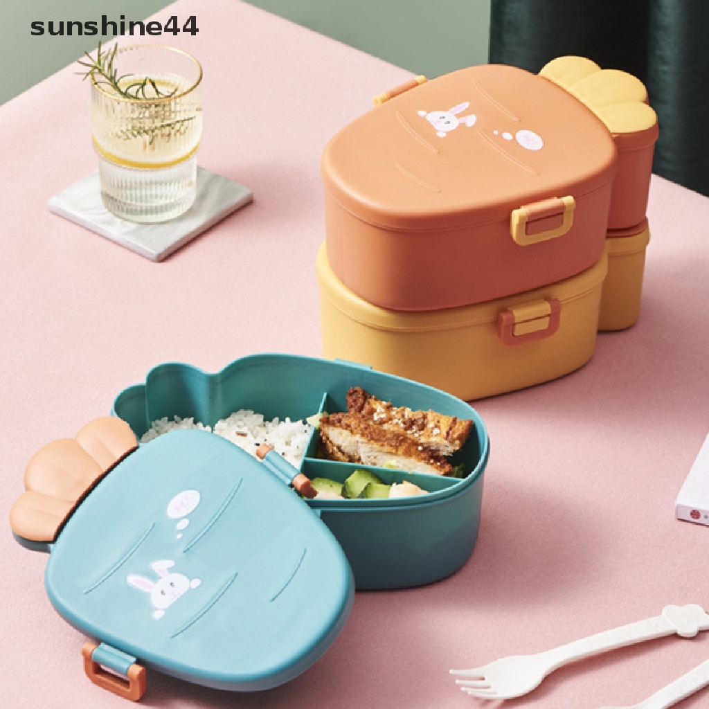 Sunshine Kotak Makan Bento Jepang Lucu Dengan Insulasi Untuk Microwave / Oven