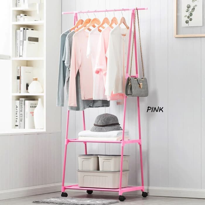 Gantungan Baju Segitiga Triangle Stand Hanger Rak Baju Segitiga