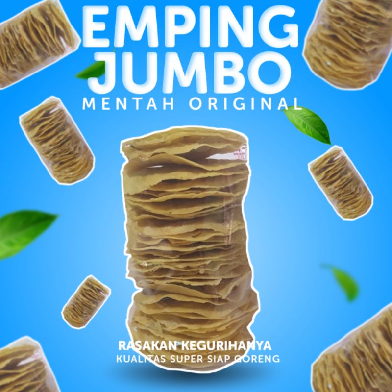 

EMPING MELINJO MENTAH JUMBO SUPER RASA ORIGINAL, ISI 500 GRAM