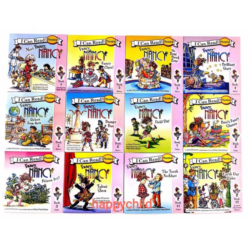 12 books I can read phonics Nancy buku impor buku anak happychild