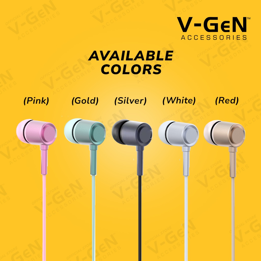 Headset Murah V-GeN Wired Earphone Headset Premium Sound VGEN