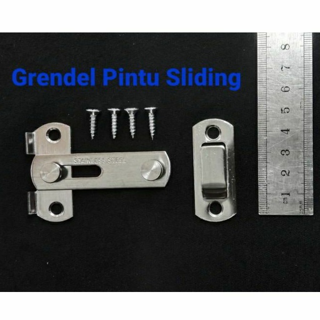 Jual Grendel Pintu Sliding Lurus Kecil 7 Cm Stainless Steel Shopee Indonesia