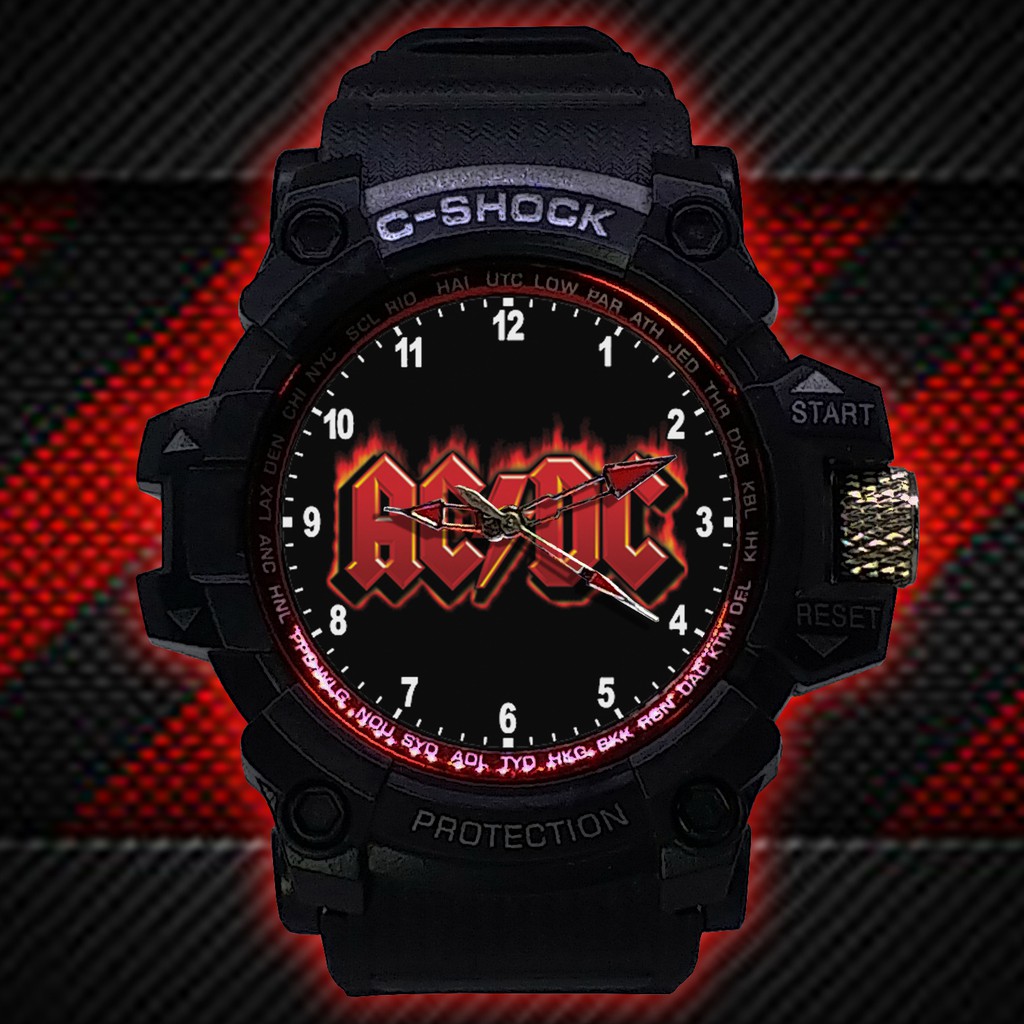 (ISTIMEWA BOSSQUE) JAM TANGAN ACDC LIST MERAH - EXCLUSIVE 11