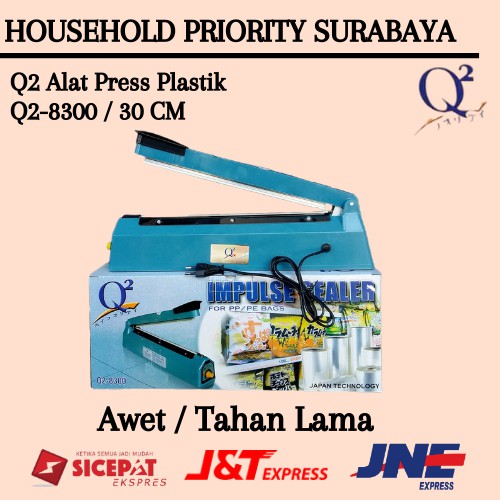 Sealer Plastik 30CM Q2 / Impulse Sealer / Alat Press Plastik Q2-8300 / Q28300 / Q2 8300