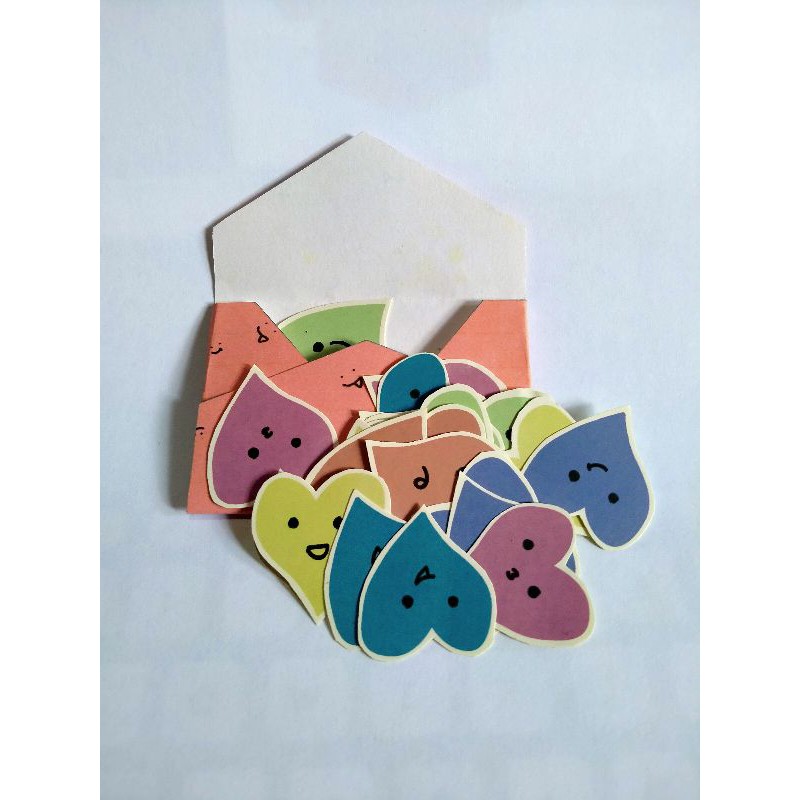 

STICKER Love emot || untuk journal diary