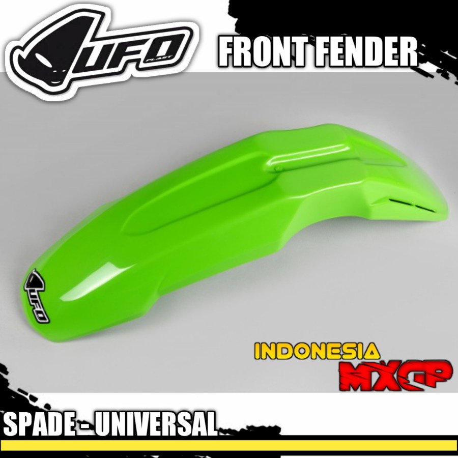 UFO SPADE UNIVERSAL FRONT FENDER COVER - SPAKBOR DEPAN SET ADVENTURE TRAIL - SUMO SUPERMOTO - MOTOCR