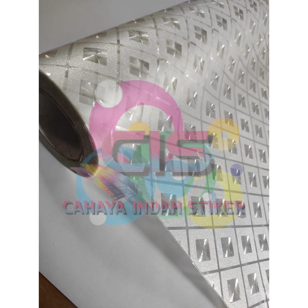 Stiker Kaca /Sticker Kaca/ Sanblast/Sunblast Motif Gliter 3D 3040