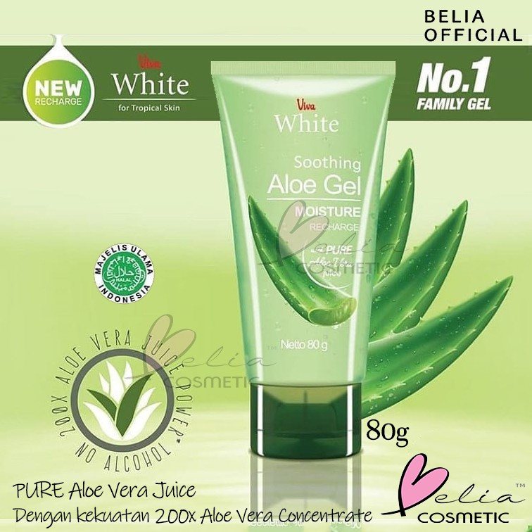 ❤ BELIA ❤ VIVA Soothing Aloe Gel Moisture 80g | gel lidah buaya aloevera HALAL