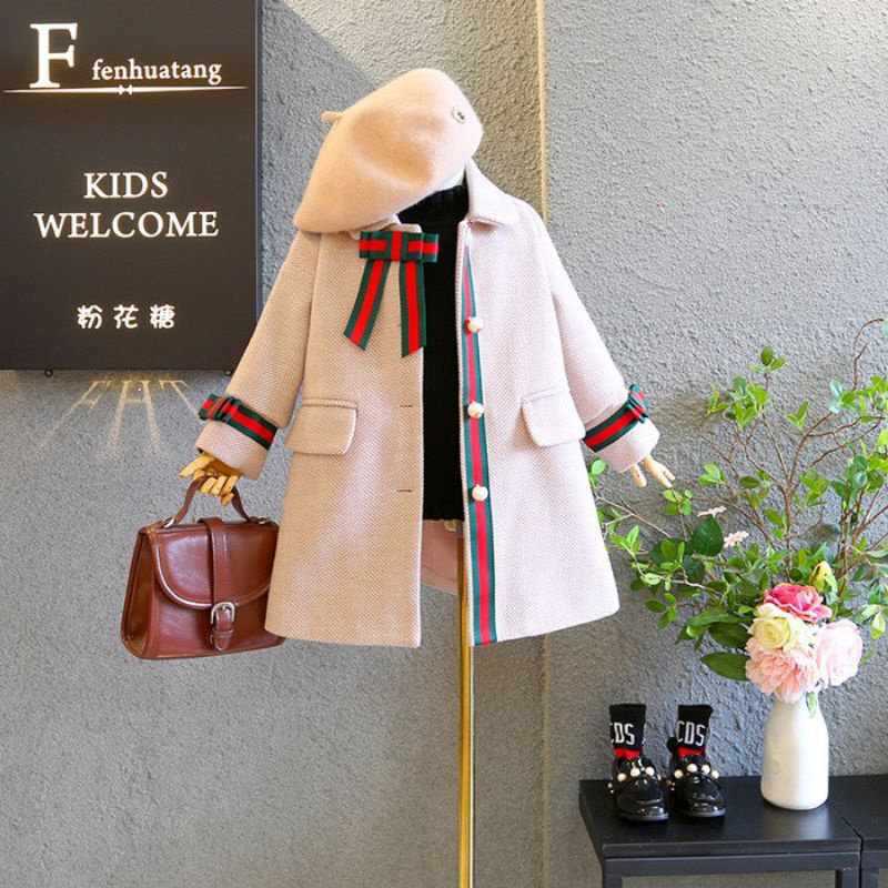 Coat Branded Anak Ala Korea Perempuan Import Jaket Gucci Anak