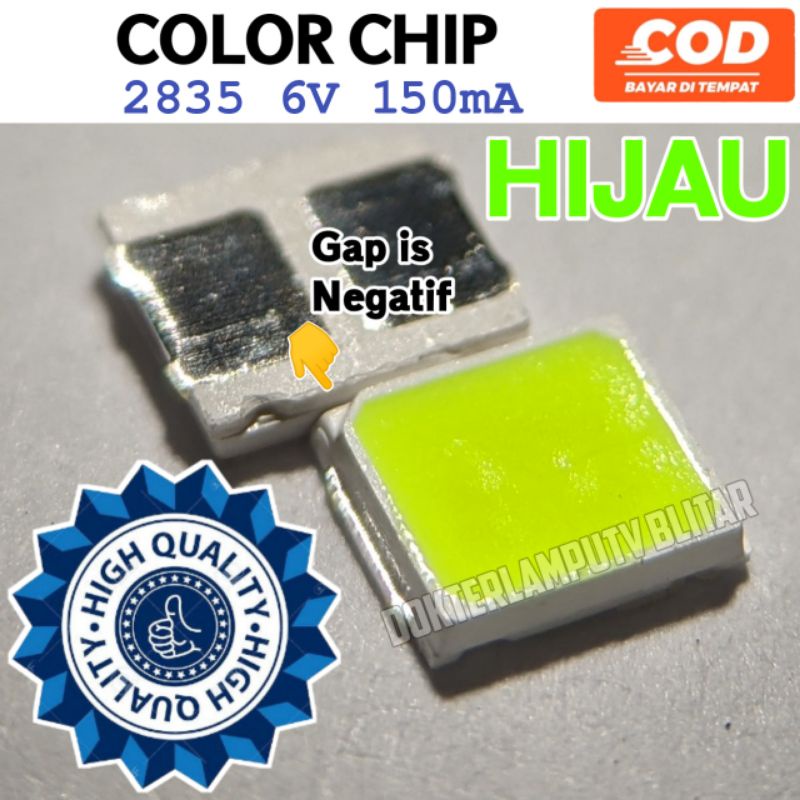 COLOR CHIP LED SMD 2835 6V 150MA GRADE A