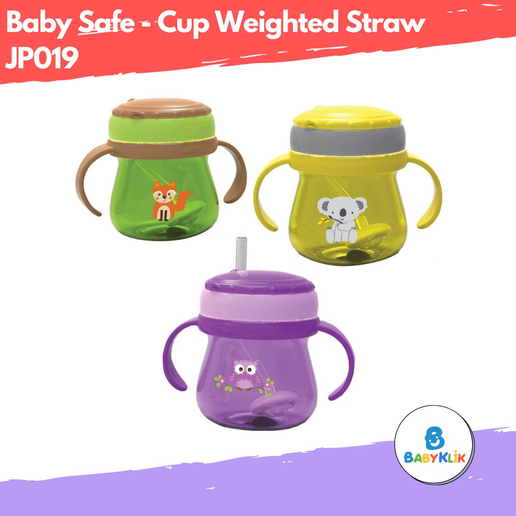 Baby Safe Training Cup With Weighted Straw Bandul JP019 [250ml]