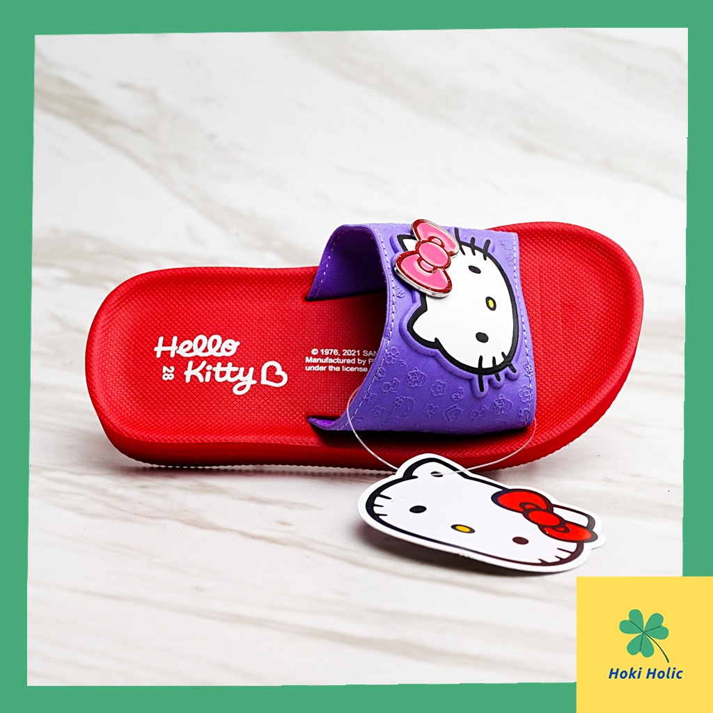 Ando Original Hello Kitty HK301 - Sandal Slide Anak Perempuan Sandal Fashion