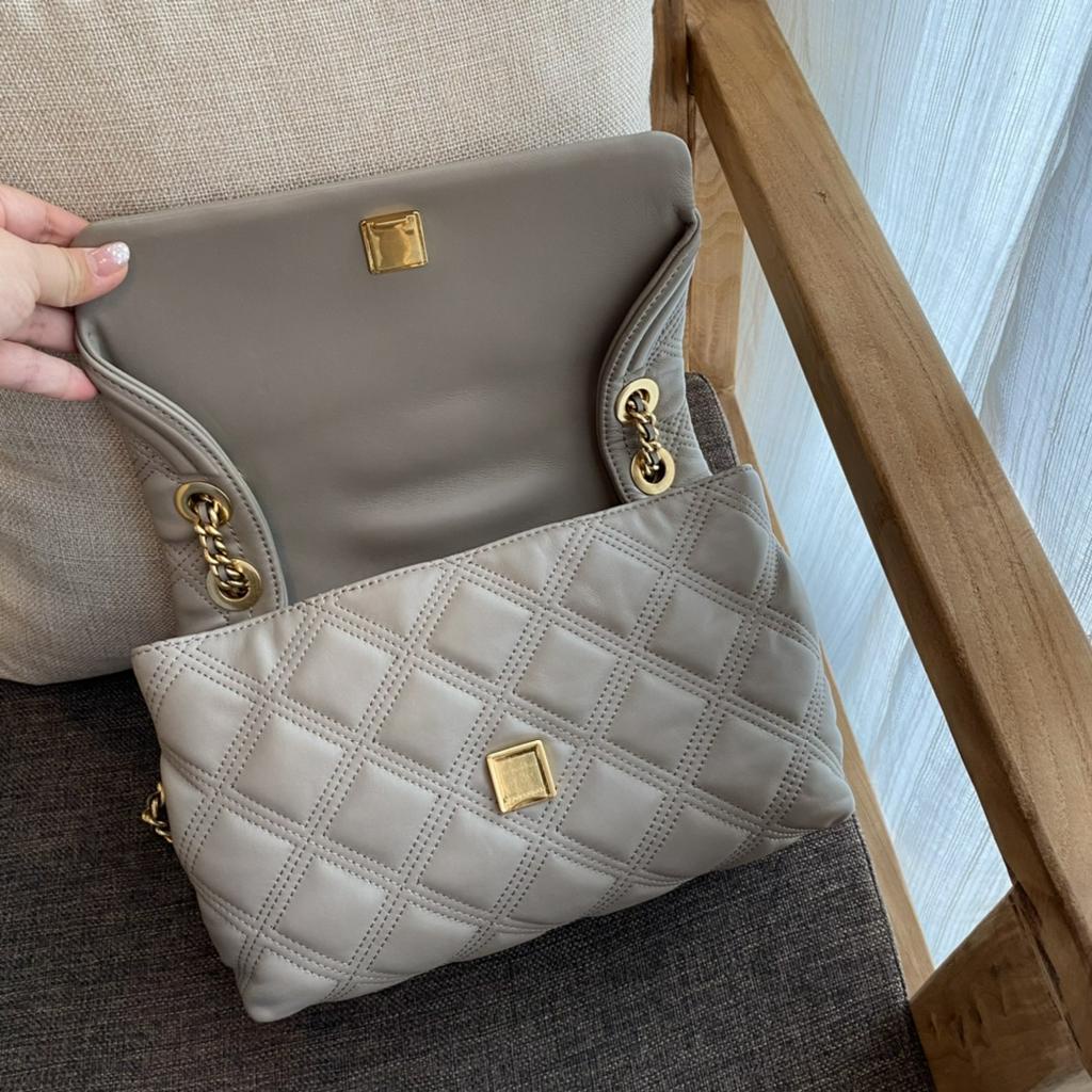 58102 736 ready stock  tas TB bag Tas Bahu Serbaguna Lembut Fleming Tas bahu tunggal tory burch Tas bahu tunggalT B Inclined shoulder bag tas wanita import