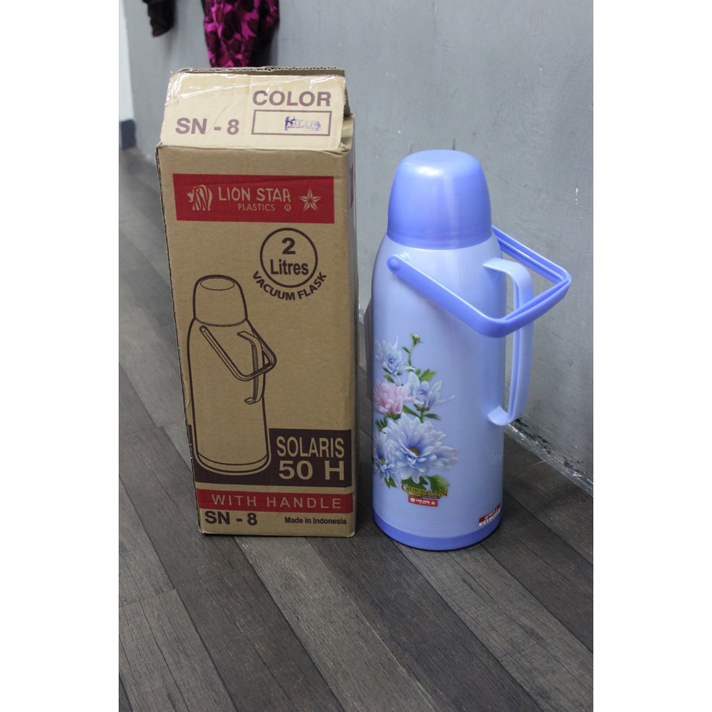 Jual SOLARIS lion star vacuum flask thermos termos 2 liter 2L air panas