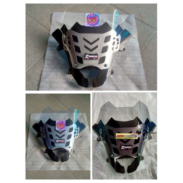 Whinsield/visor depan PCX 160 ziwbike carbon original thailand