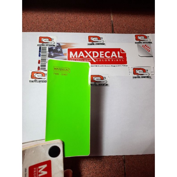 Sticker Stiker Skotlet Maxdecal Max Decal Light Green Hijau Muda Glossy 7500 G063