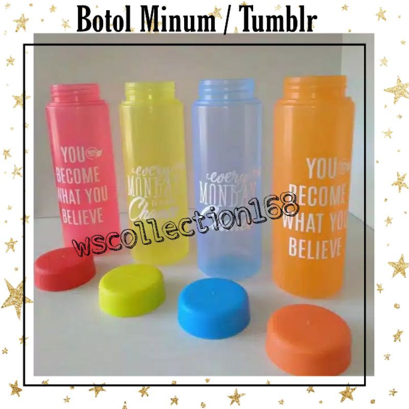 BOTOL MINUM PLASTIK / BOTOL MINUM ANAK / BOTOL PLATIK