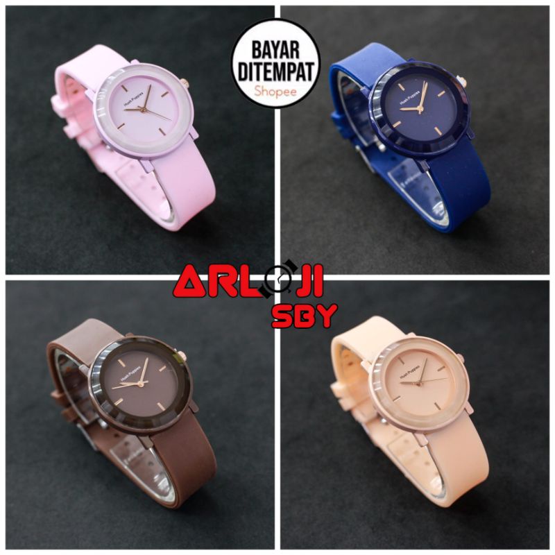 JAM TANGAN WANITA HUSH PUPPIES FASHION RUBBER STRAP