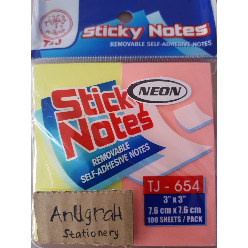 

sticky notes neon TJ 654