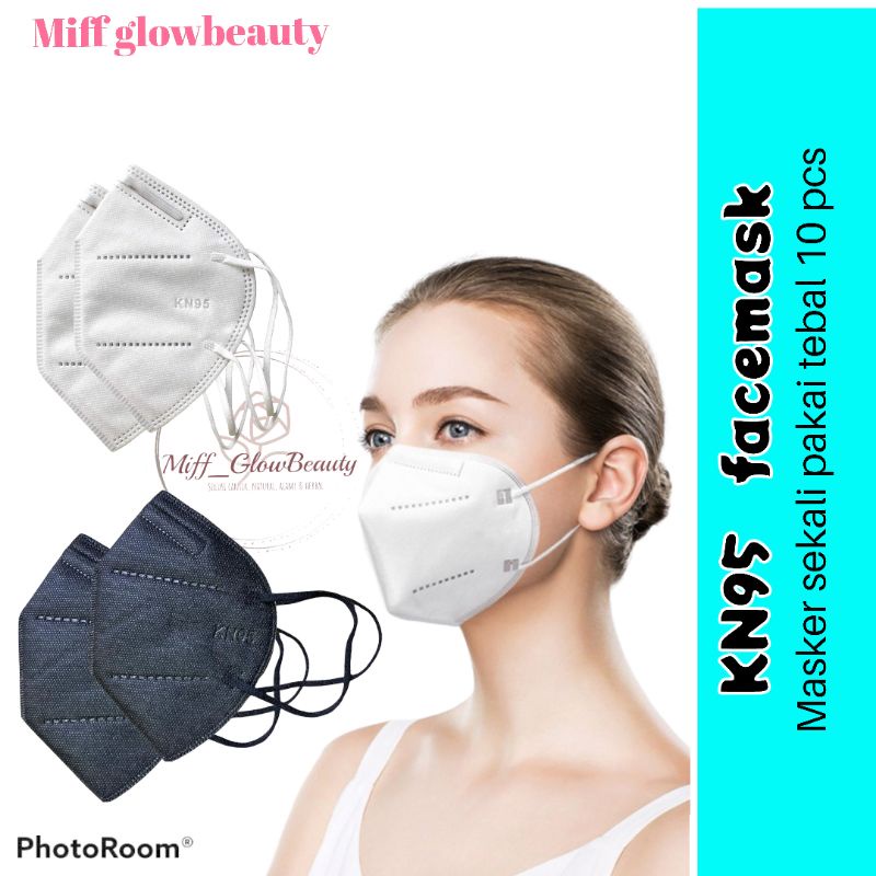 Masker sekali pakai KN95 KN 95 tebal disposable facemask