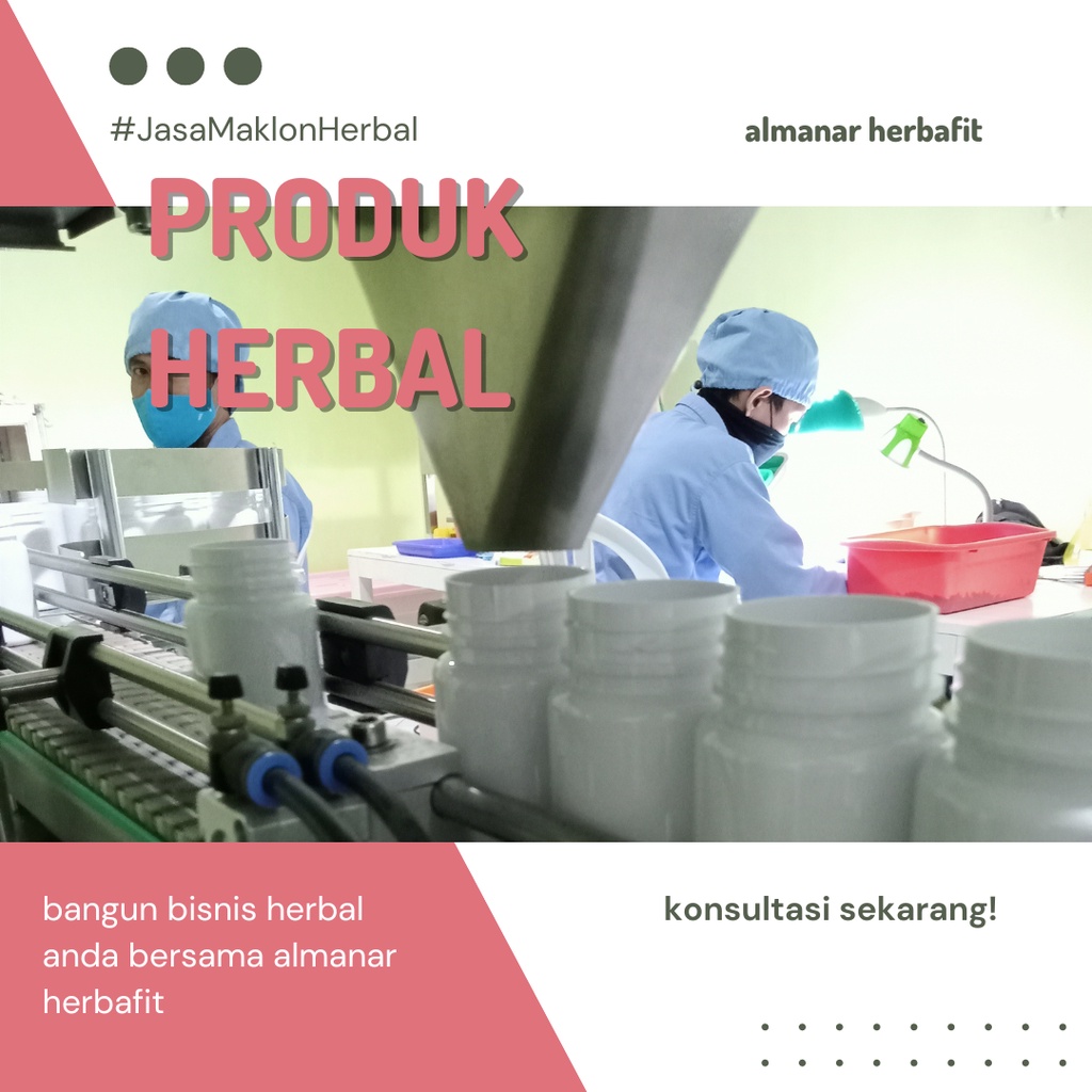 Jasa Produksi Kapsul Herbal Daun Kelor Almanar Herbafit Yogyakarta