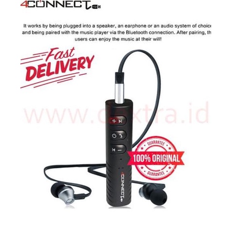 4Connect Bluetooth Wireless Audio Receiver Dongle Music Receiver Termurah